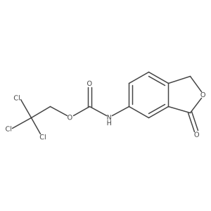 2,2,2-Trichloroethyl (3-oxo-1,3-dihydroisobenzofuran-5-yl)carbamate结构式