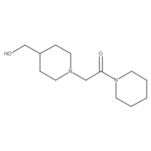 2-[4-(Hydroxymethyl)piperidin-1-yl]-1-(piperidin-1-yl)ethan-1-one结构式