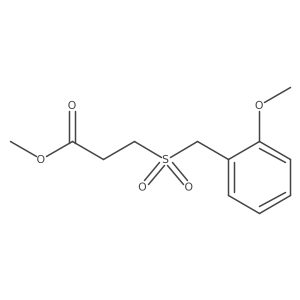 Methyl 3-[(2-methoxyphenyl)methanesulfonyl]propanoate结构式