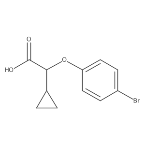 2-(4-Bromophenoxy)-2-cyclopropylacetic acid Structure