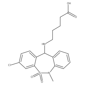 S-Pentanoic Acid Tianeptine结构式