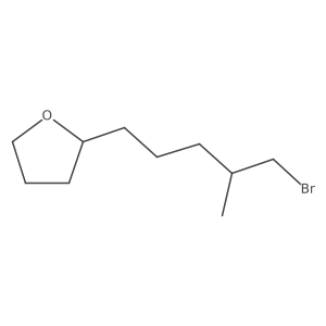 2-(5-Bromo-4-methylpentyl)oxolane结构式