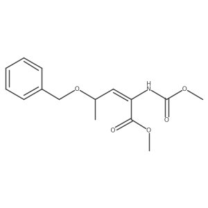 methyl (Z,4S)-2-(methoxycarbonylamino)-4-phenylmethoxypent-2-enoate结构式