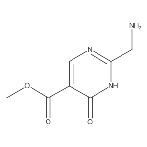 Methyl 2-(aminomethyl)-6-oxo-1,6-dihydropyrimidine-5-carboxylate结构式