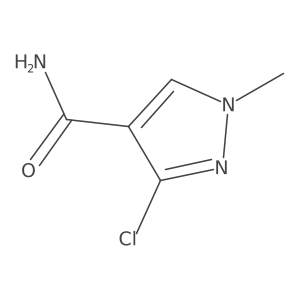 3-Chloro-1-methyl-1H-pyrazole-4-carboxamide结构式