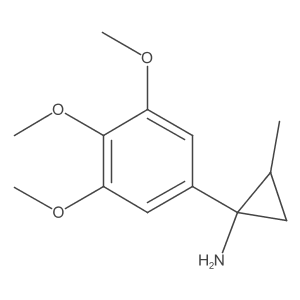 2-Methyl-1-(3,4,5-trimethoxyphenyl)cyclopropan-1-amine Structure