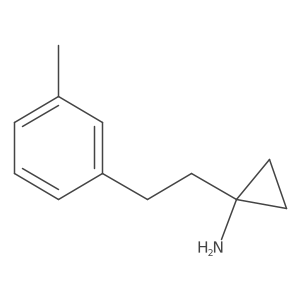 1-[2-(3-Methylphenyl)ethyl]cyclopropan-1-amine结构式