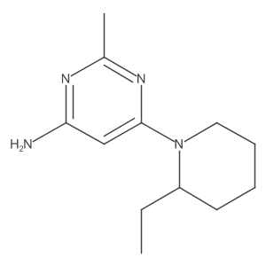 6-(2-Ethylpiperidin-1-yl)-2-methylpyrimidin-4-amine Structure