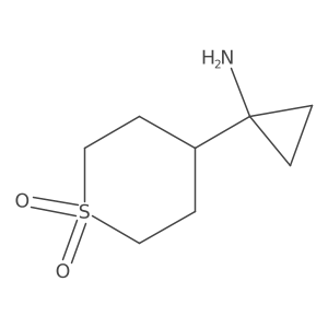 4-(1-Aminocyclopropyl)-1lambda6-thiane-1,1-dione Structure