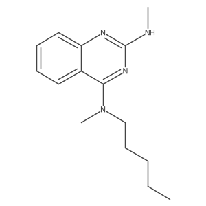 2,4-Quinazolinediamine, N2,N4-dimethyl-N4-pentyl-结构式