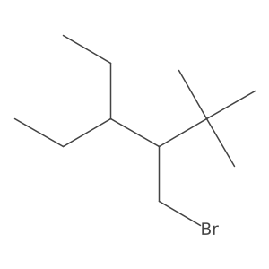 3-(Bromomethyl)-4-ethyl-2,2-dimethylhexane Structure