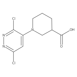 1-(3,6-Dichloro-4-pyridazinyl)piperidine-3-carboxylic acid Structure