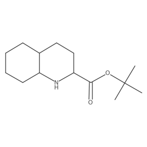 Tert-butyl decahydroquinoline-2-carboxylate结构式