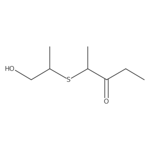 3-Pentanone, 2-[(2-hydroxy-1-methylethyl)thio]- Structure