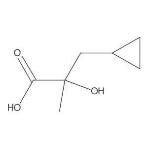 3-Cyclopropyl-2-hydroxy-2-methylpropanoic acid Structure