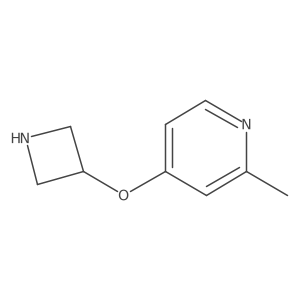 4-(Azetidin-3-yloxy)-2-methylpyridine结构式