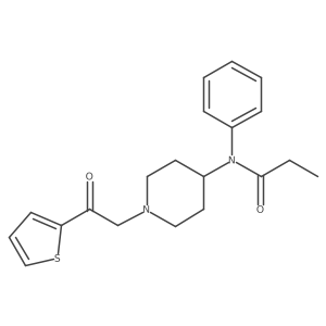 N-[1-[2-Oxo-2-(2-thienyl)ethyl]-4-piperidinyl]-N-phenylpropanamide结构式