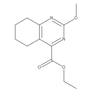 Ethyl 5,6,7,8-tetrahydro-2-methoxy-4-quinazolinecarboxylate Structure