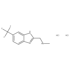 methyl({[5-(trifluoromethyl)-1H-1,3-benzodiazol-2-yl]methyl})amine dihydrochloride Structure