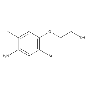 2-(4-Amino-2-bromo-5-methylphenoxy)ethan-1-ol结构式