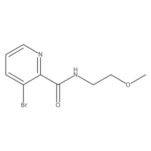 3-Bromo-N-(2-methoxyethyl)picolinamide Structure