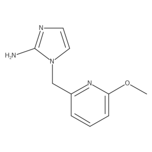 1-[(6-methoxypyridin-2-yl)methyl]-1H-imidazol-2-amine结构式