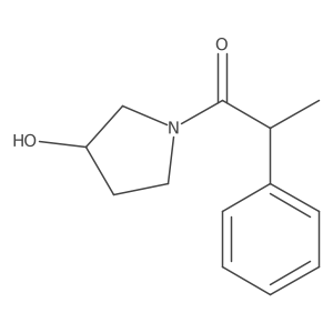 1-(3-Hydroxypyrrolidin-1-yl)-2-phenylpropan-1-one Structure