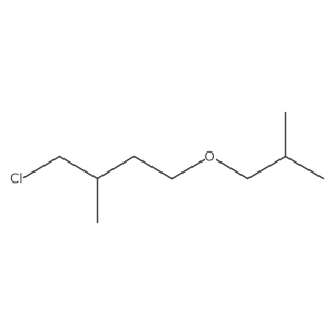 1-Chloro-2-methyl-4-(2-methylpropoxy)butane结构式