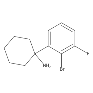 1-(2-bromo-3-fluoro-phenyl)cyclohexanamine结构式