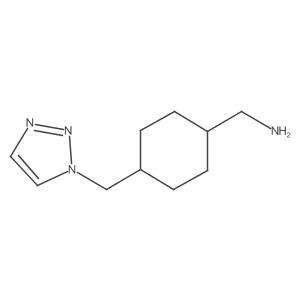 {4-[(1H-1,2,3-triazol-1-yl)methyl]cyclohexyl}methanamine Structure