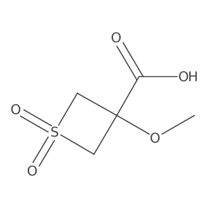 3-Methoxy-1,1-dioxo-1lambda6-thietane-3-carboxylic acid Structure