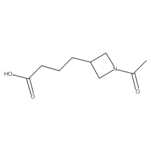 4-(1-Acetylazetidin-3-yl)butanoic acid结构式