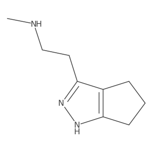 (2-{1H,4H,5H,6H-cyclopenta[c]pyrazol-3-yl}ethyl)(methyl)amine结构式