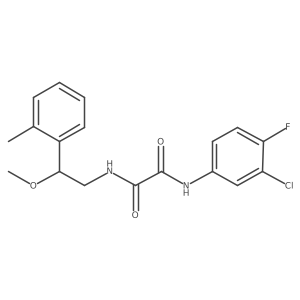 N1-(3-chloro-4-fluorophenyl)-N2-(2-methoxy-2-(o-tolyl)ethyl)oxalamide Structure