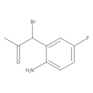 1-(2-Amino-5-fluorophenyl)-1-bromopropan-2-one结构式