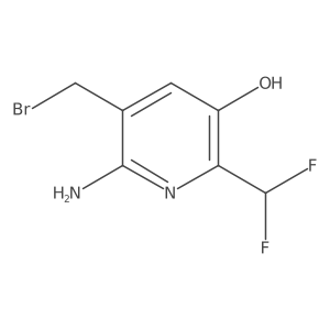 6-Amino-5-(bromomethyl)-2-(difluoromethyl)pyridin-3-ol Structure