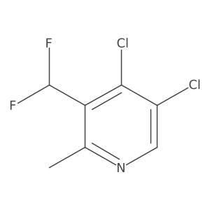 4,5-Dichloro-3-(difluoromethyl)-2-methylpyridine Structure
