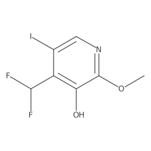 4-(Difluoromethyl)-5-iodo-2-methoxypyridin-3-ol Structure