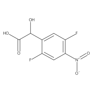 2,5-Difluoro-4-nitromandelic acid Structure