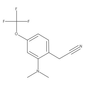 Benzeneacetonitrile, 2-(dimethylamino)-4-(trifluoromethoxy)-结构式