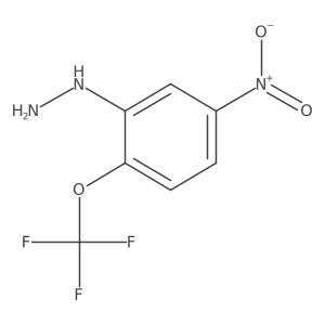 1-(5-Nitro-2-(trifluoromethoxy)phenyl)hydrazine结构式