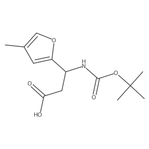 3-{[(Tert-butoxy)carbonyl]amino}-3-(4-methylfuran-2-yl)propanoic acid Structure
