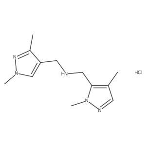1-(1,3-dimethyl-1H-pyrazol-4-yl)-N-[(1,4-dimethyl-1H-pyrazol-5-yl)methyl]methanamine结构式