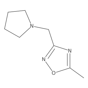 5-Methyl-3-(pyrrolidin-1-ylmethyl)-1,2,4-oxadiazole Structure