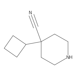 4-Cyclobutylpiperidine-4-carbonitrile Structure