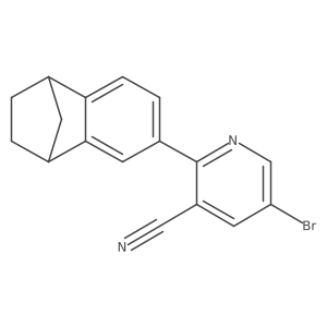 5-Bromo-2-(1,2,3,4-tetrahydro-1,4-methanonaphthalen-6-yl)-3-pyridinecarbonitrile Structure