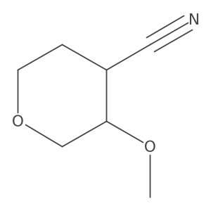 3-Methoxytetrahydro-2H-pyran-4-carbonitrile Structure