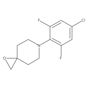 6-(4-Chloro-2,6-difluorophenyl)-1-oxa-6-azaspiro[2.5]octane结构式