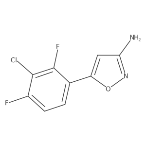 5-(3-Chloro-2,4-difluorophenyl)-1,2-oxazol-3-amine Structure