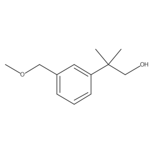 2-[3-(Methoxymethyl)phenyl]-2-methylpropan-1-ol结构式